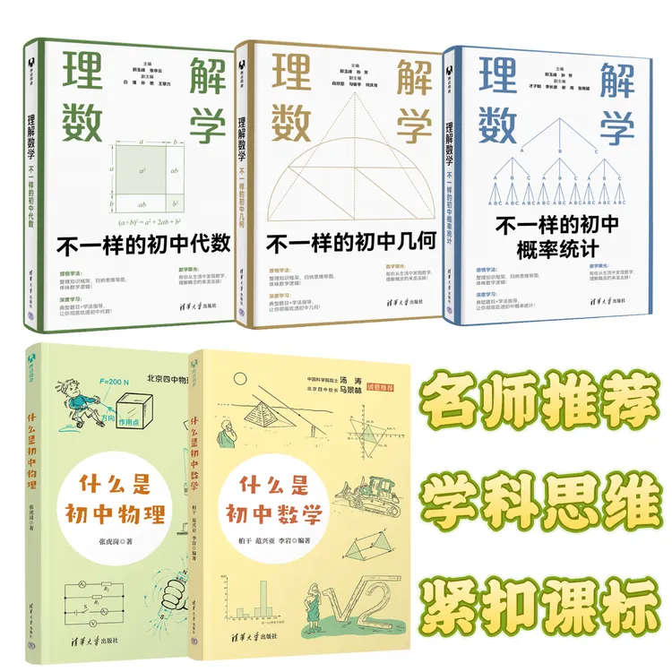【名师推荐】理解数学+什么是初中数学+什么是初中物理 紧贴课标