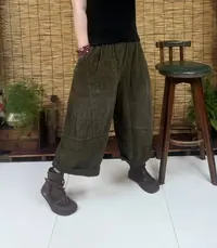 8016立体后袋灯芯绒八分裤（长85左右，90-160斤）