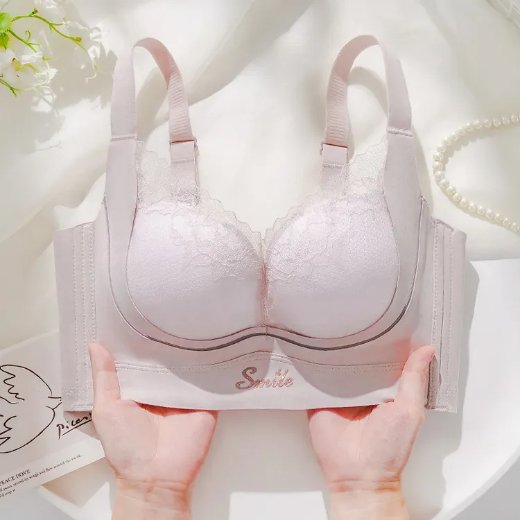 2025新款夏季小胸聚拢内衣女薄款洞洞杯收副乳防下垂显瘦文胸罩