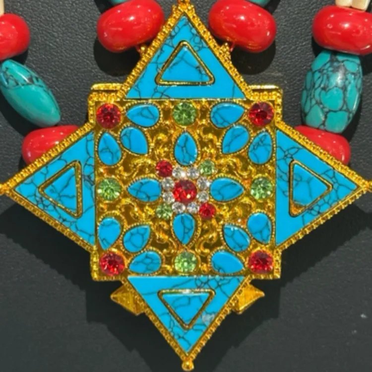 合金仿珍珠吊坠 藏式项链嘎乌盒 未成年人饰品