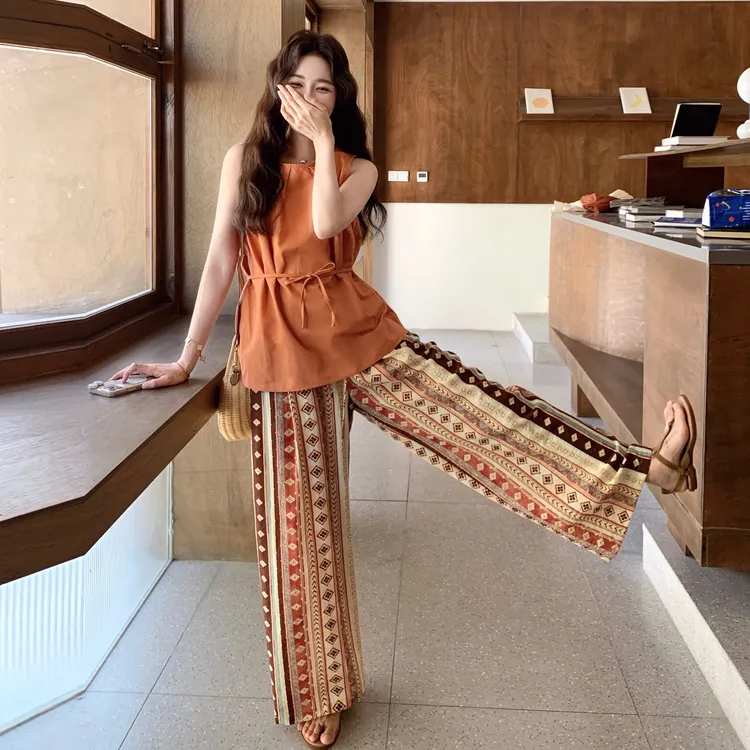 女装夏装套装2025新款爆款时髦气质40-50岁高档女装洋气衣服名媛