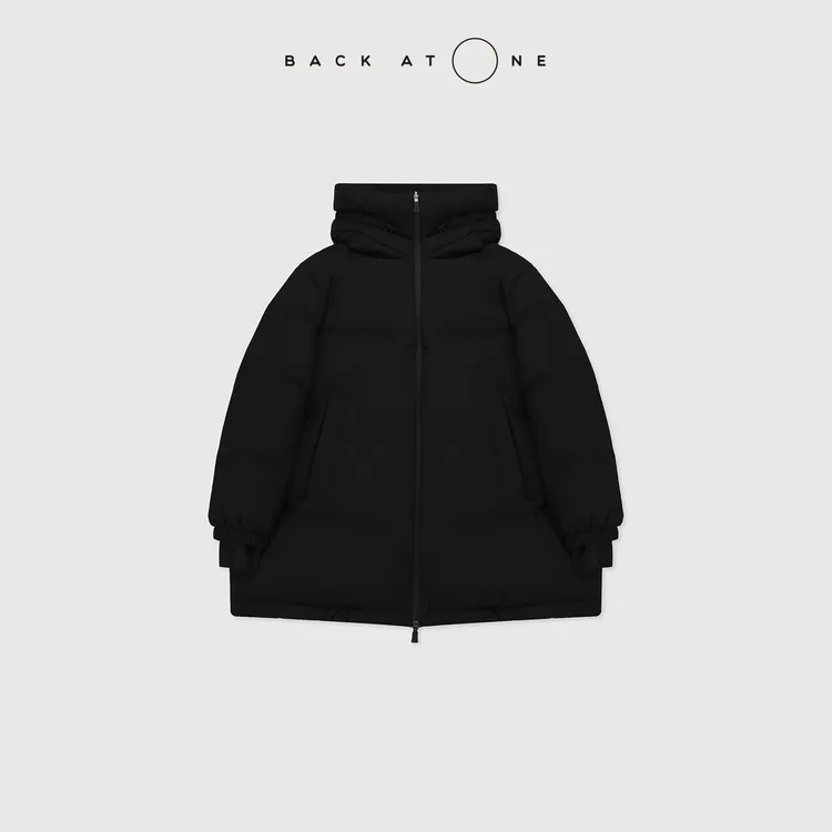 BACKATONE"小狗系列-幻影"时尚休闲A字版鹅绒服 BFF-1EC184B-K