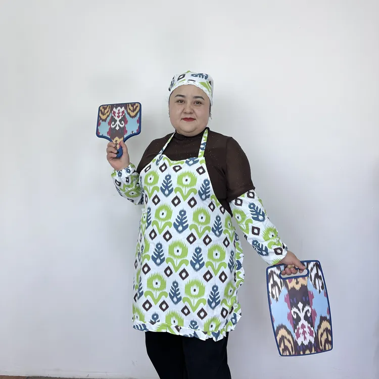 民族风艾德莱斯图案厨房好物围裙