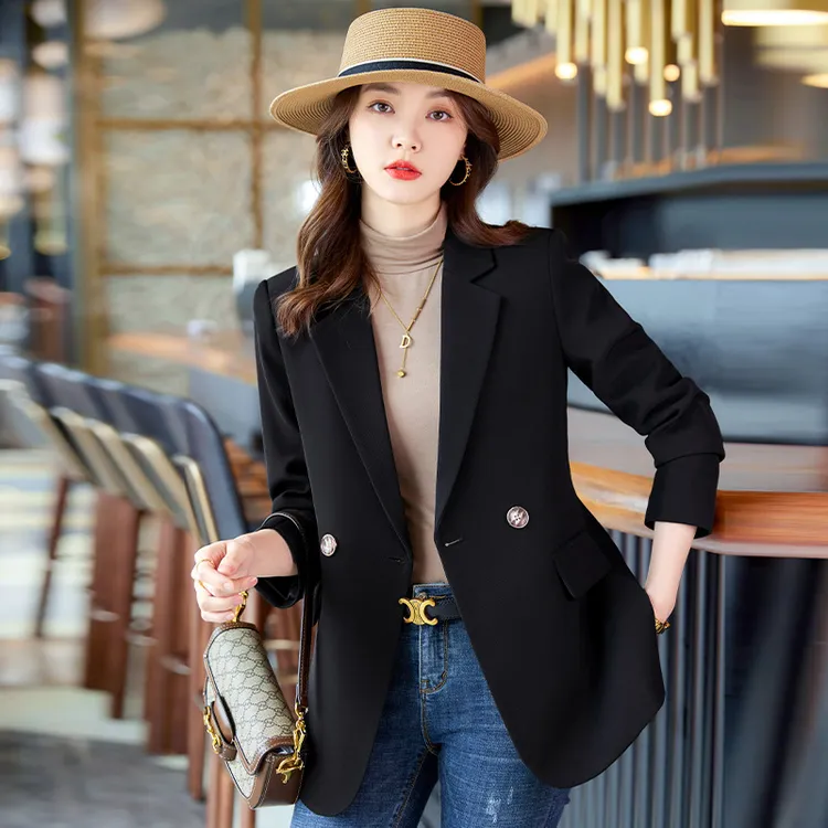 西装外套高级感小西服韩版新款气质上衣时尚修身收腰休闲女春秋款
