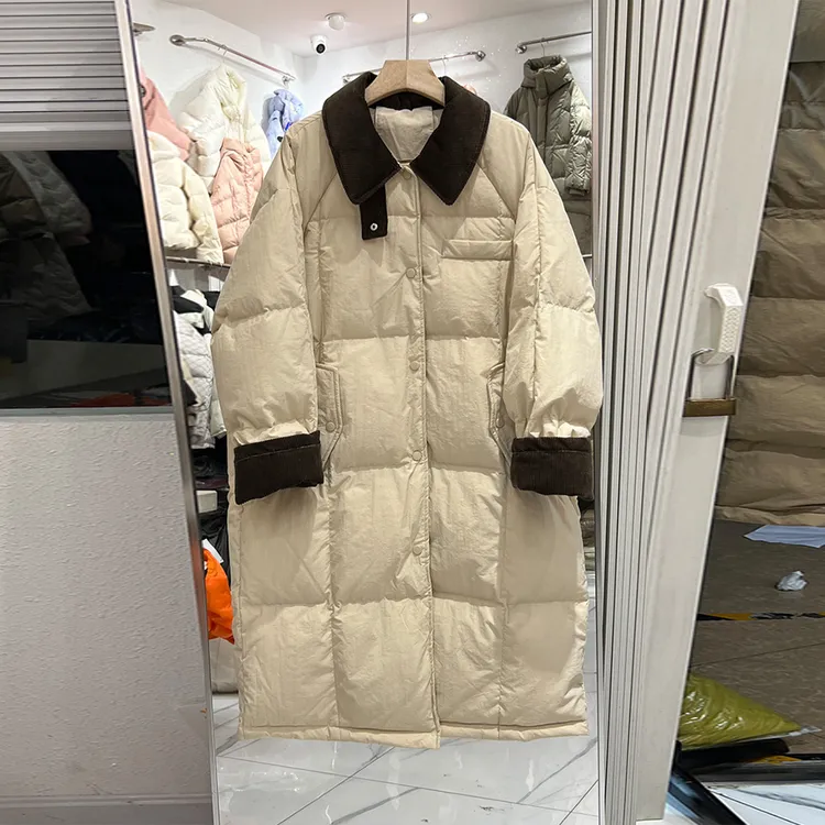 棉服女款2026秋冬高端女装棉衣棉袄中长款爆款加厚夹棉外套