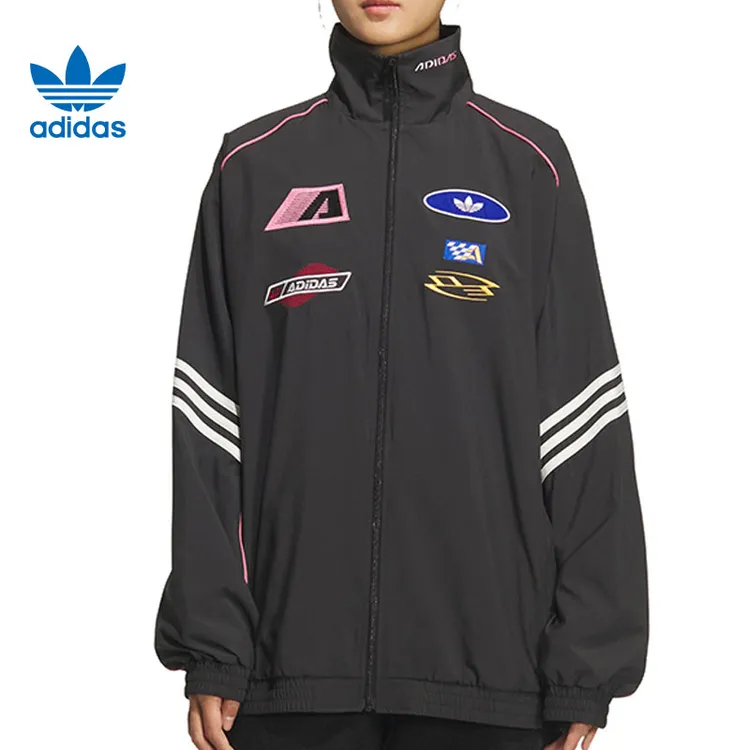 【流光风】adidas阿迪达斯三叶草女子运动休闲夹克外套KG6676