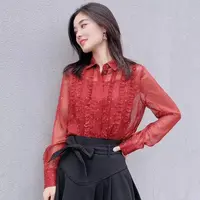 不支持退换/雪纺碎花衬衫5300521