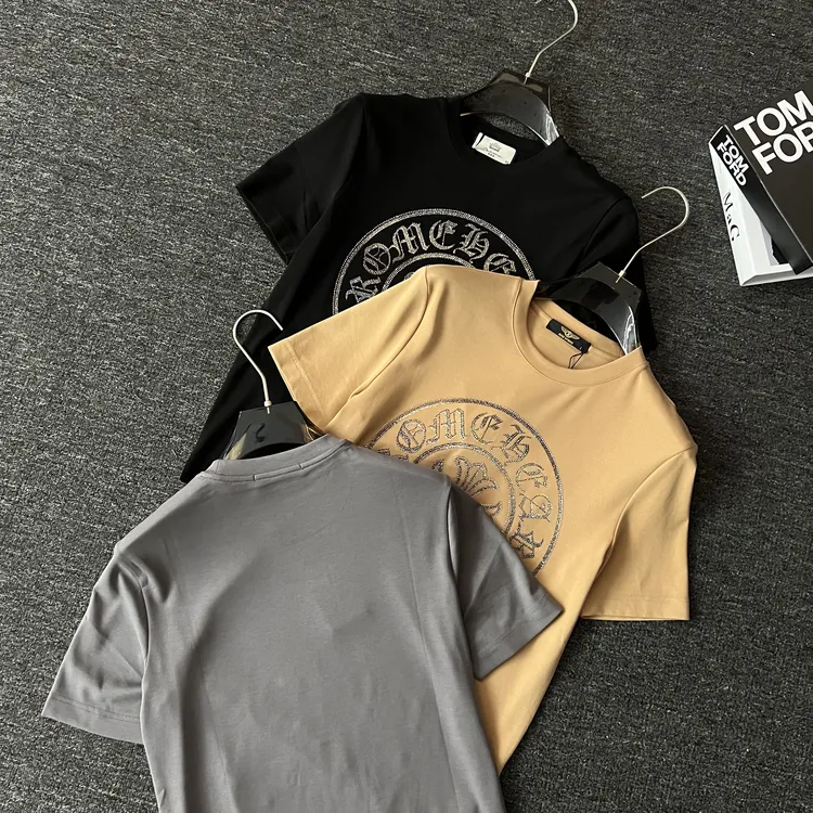 2025秋冬新款时髦欧货男士休闲正肩合身短袖T恤-218071