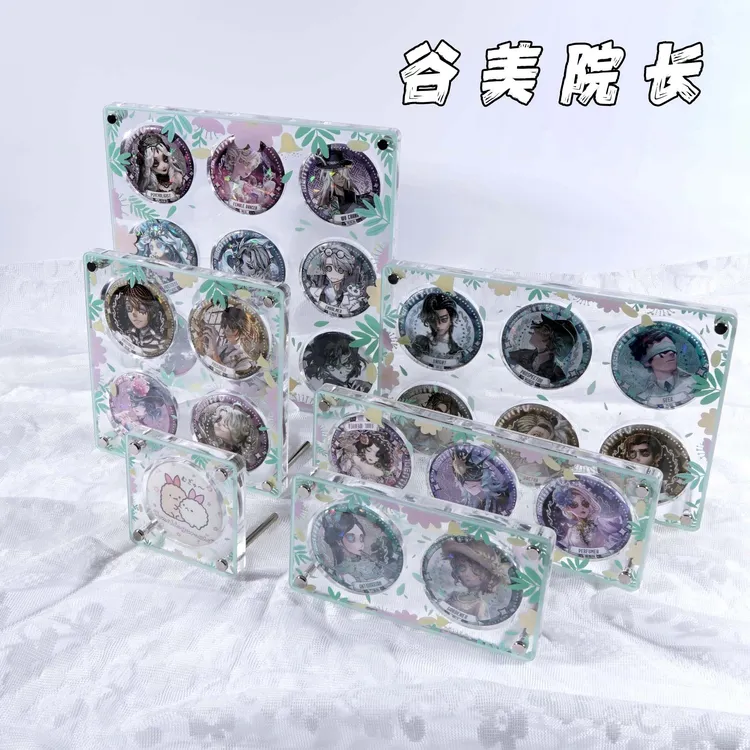 【花伴森野谷美】吧唧砖徽章小红书田园风58mm亚克力收纳磁吸款收纳