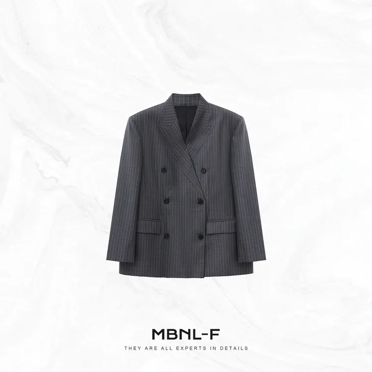 MBNL-F "罗威西装" 绵羊毛混纺松弛老钱西装外套 秦磊TH-WT833