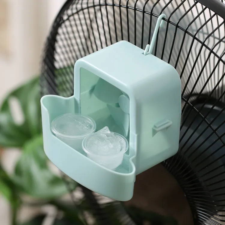 创意风扇配件免安装挂钩式辅助降温加湿收纳盒简约家用