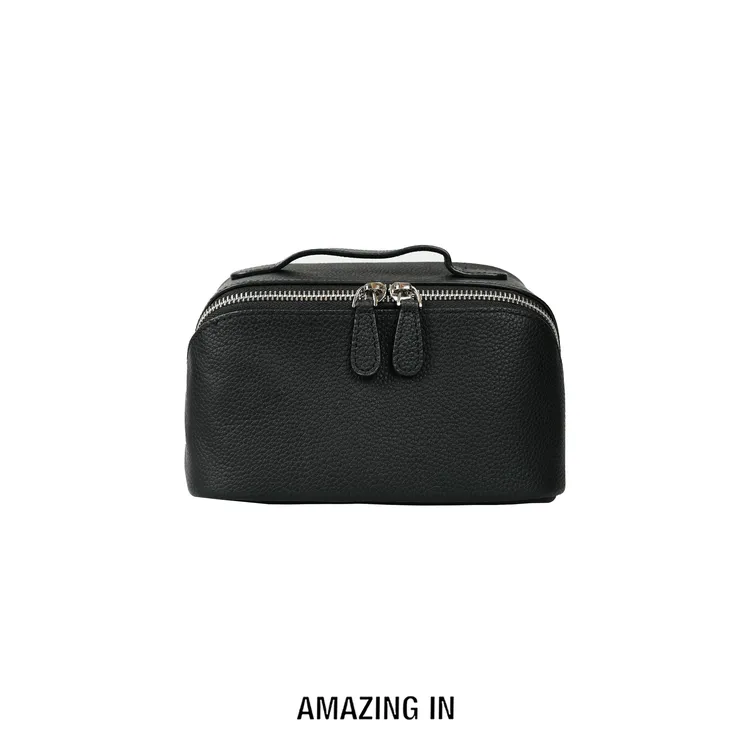 AMAZING IN | 头层牛皮 |Togo皮多夹层化妆包A250828-AI58CBA3558
