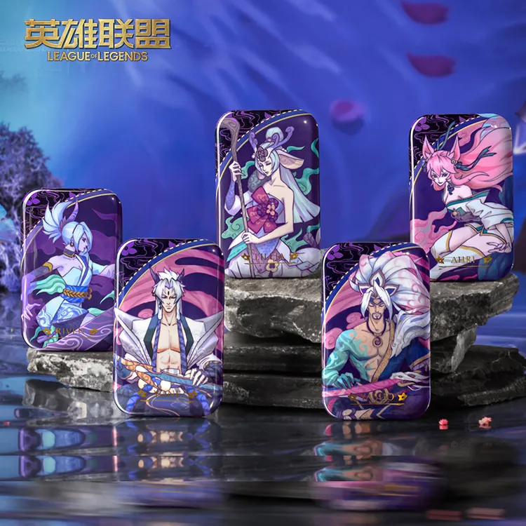 英雄联盟LOL x TRENDIEPOP联名 灵魂莲华马口铁徽章盲盒游戏周边