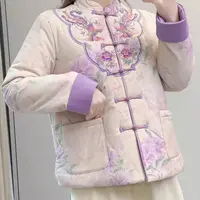 新中式中国风重工刺绣棉服女