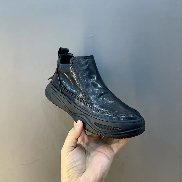 侧拉链芒果鞋舒适百搭款