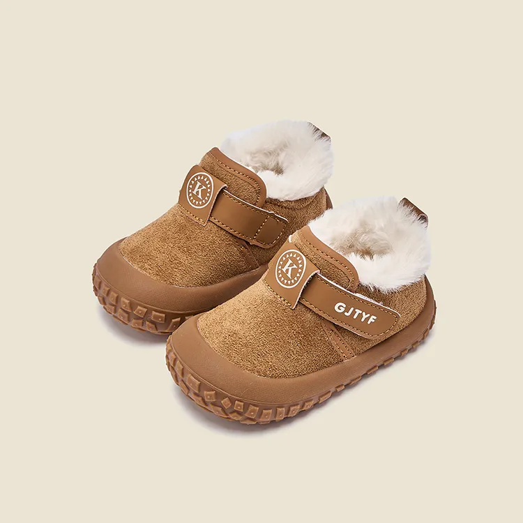 婴儿鞋冬雪地靴加绒加厚1一3岁半棉鞋男小童女宝宝学步鞋保暖防滑