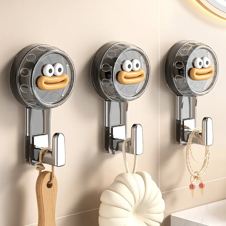 跨境旋转吸盘挂钩浴室墙上卫生间轻奢免打孔粘钩壁挂式无痕挂钩子