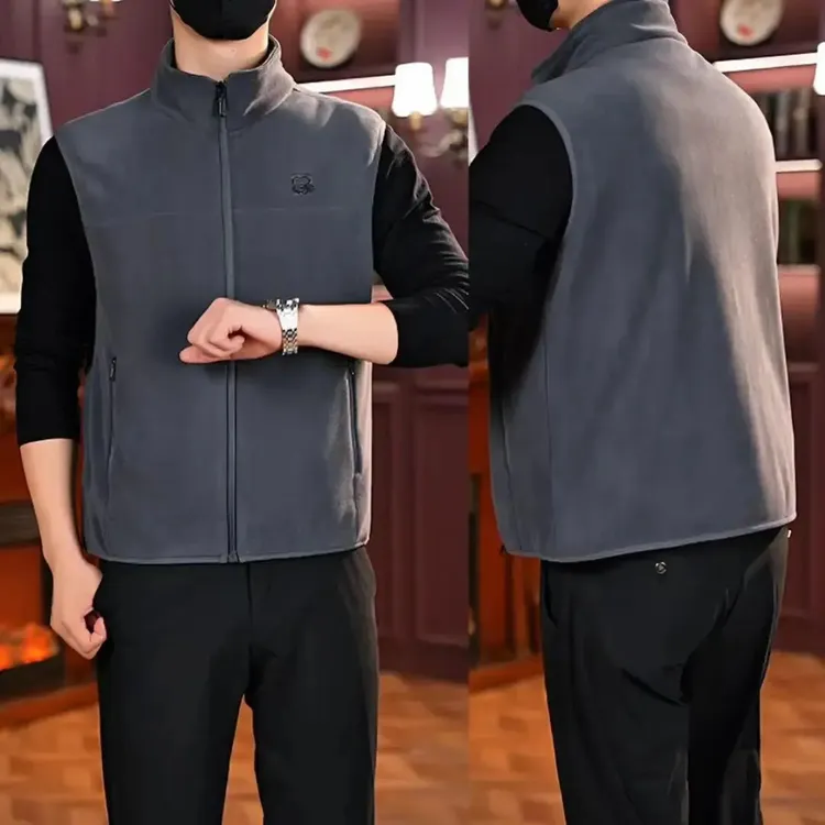 【男士严选】宽松型保暖秋冬春季透气男士马甲加绒加厚款春秋冬商品图