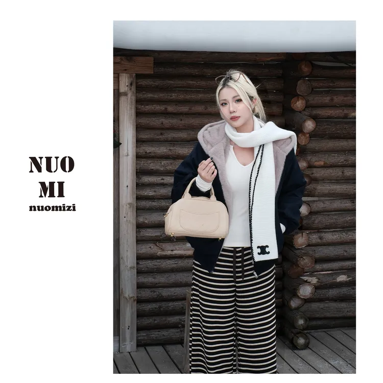 ZOZ糯米子[两面穿！]进阶温暖！仿貂毛两面穿廓形保暖秋冬夹克外套