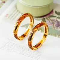 【董先生专享】D28865-S925银镶嵌花珀手镯-多样性发其一-7.5×5mm