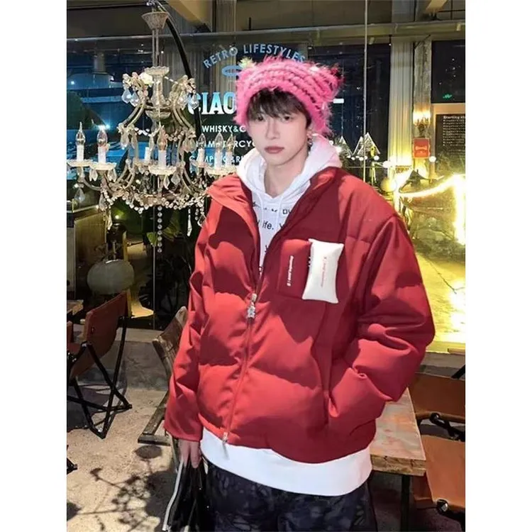 新款男女款冬季加厚高级感休闲棉衣外套欧美高街立领保暖面包服潮