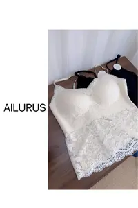 AILURUS【管棉百搭】2025深圳欧货秋冬蕾丝百搭小背心