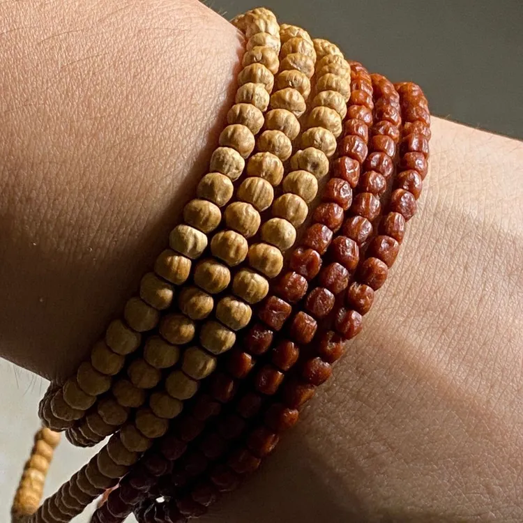 热振百香籽小金豆长串高油同轴百香柏香籽高油密红油皮长串文玩款