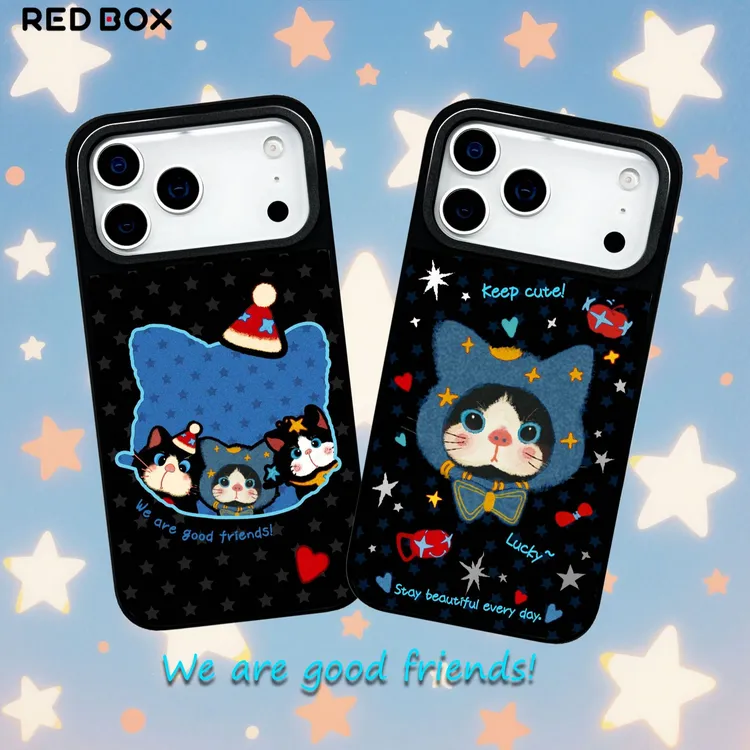 REDBOX“美美Sunday”美美看剧系列iPhone17磁吸磨砂镭射新款手机壳