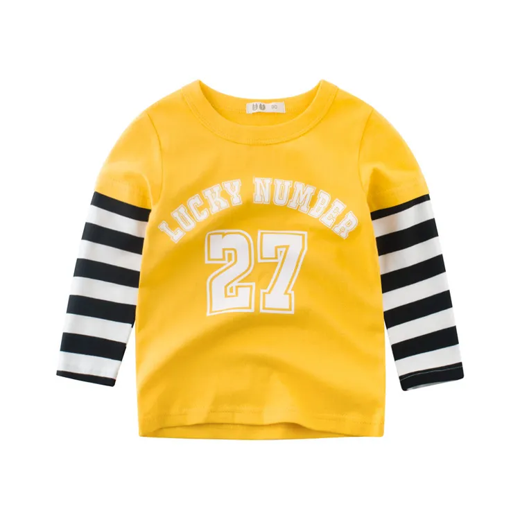 3周岁-6周岁秋款童装新品 韩版时尚男童长袖T恤儿童服装女宝宝打