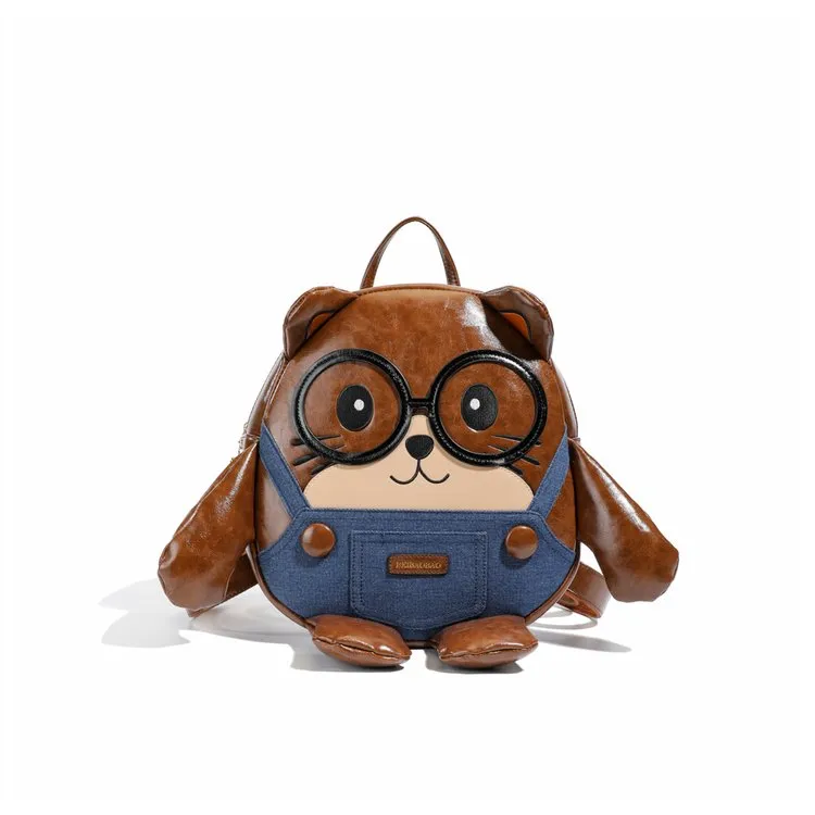 宅女家（北）新款卡通童趣女士卡通小熊韩式时尚大容量包包双肩包