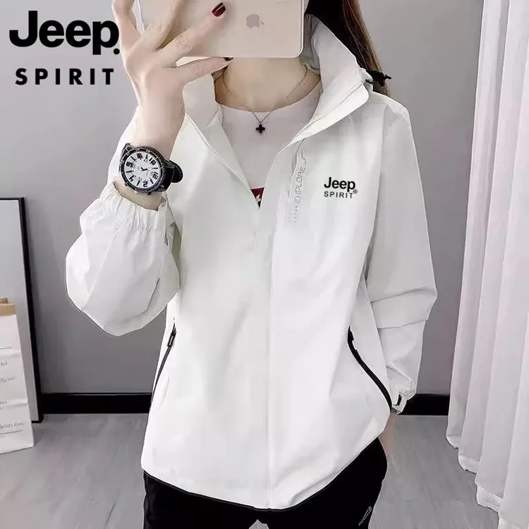 JEEP SPIRIT 吉普运动 冲锋衣女新款三合一可拆卸户外防水登山服