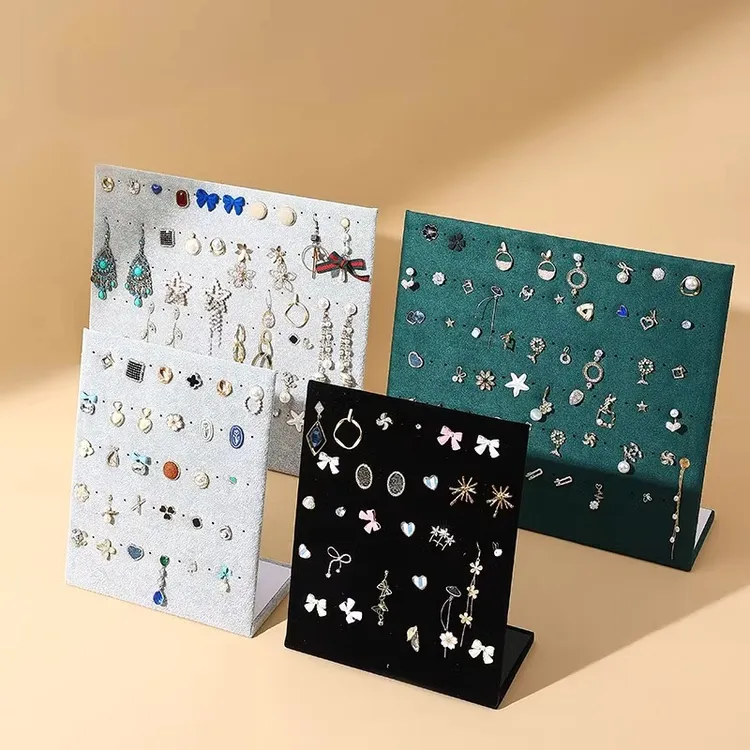 首饰展示架 绒布耳环耳钉展示板项链手链收纳架创意首饰饰品摆摊