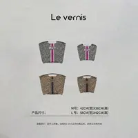 格格【豹系美学】外贸好货 日系豹纹刺绣大容量轻便手提包购物袋