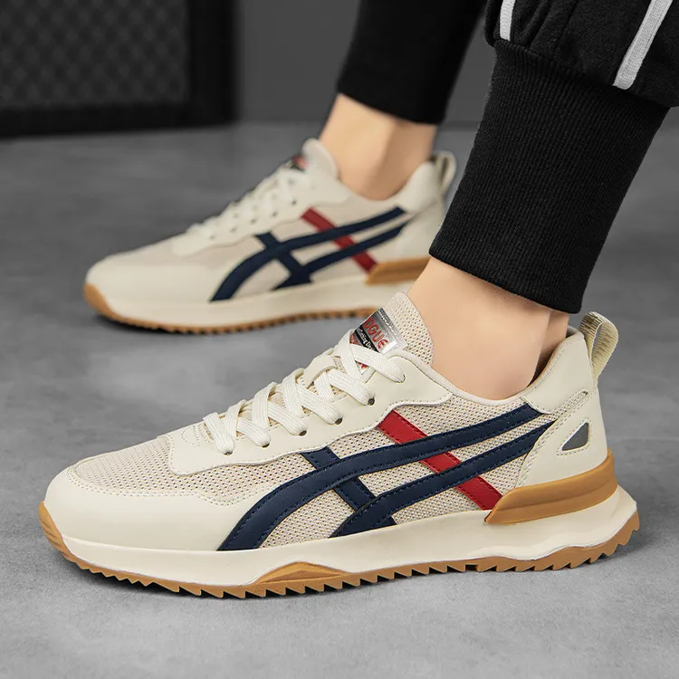 莆田男鞋运动鞋网面透气休闲运动潮鞋2025新款男士阿甘鞋跑步鞋