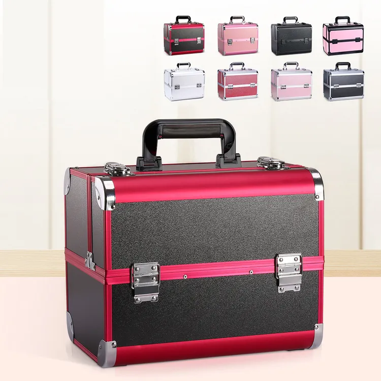 铝合金专业化妆箱美容美发纹绣美甲工具箱一件