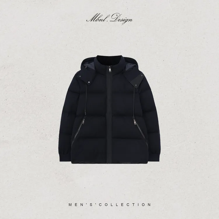 MBNL-F「杰尼.12针 」秦磊男装90白鹅绒羊毛定织羽绒服LL-WYR7052