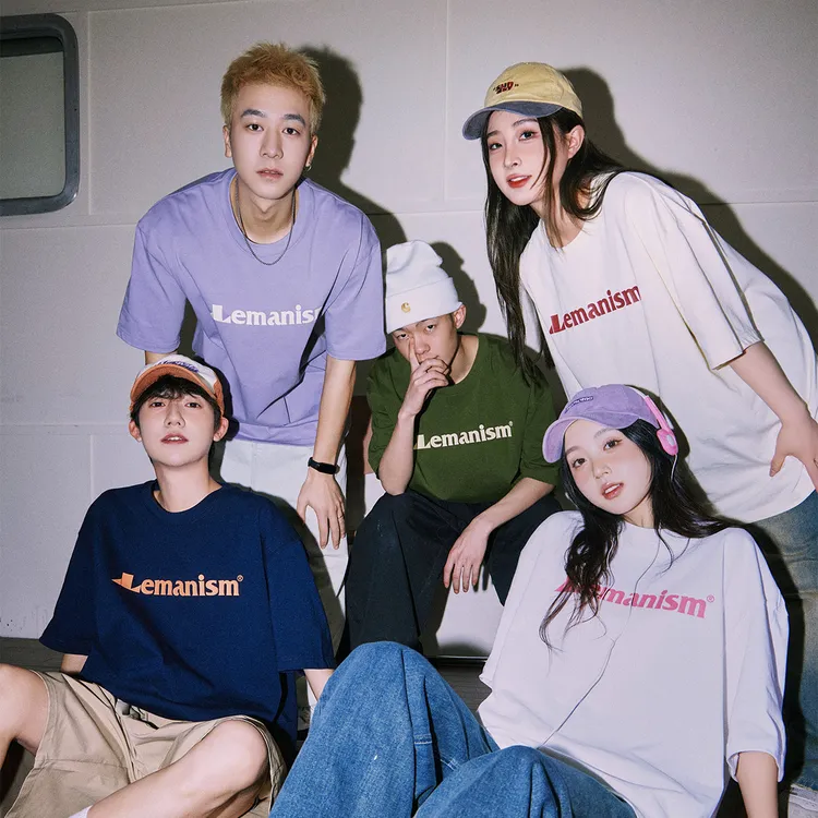 百搭美式复古潮牌300g重磅男士t恤短袖纯棉宽松情侣装体恤衫ins