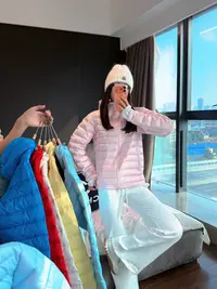 【LUXINIUYA】“冬日琴键”排骨款轻量便携抗菌面料保暖羽绒服#S0601