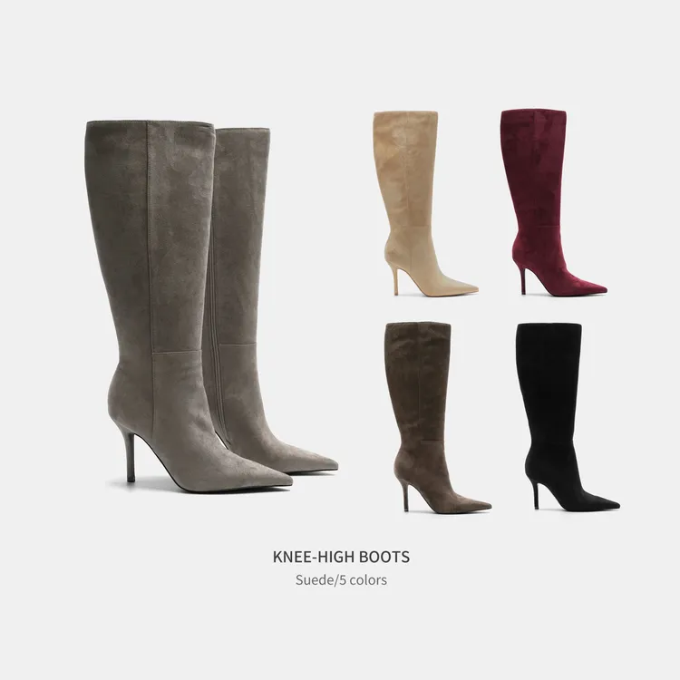 Cihi'KNEE-HIGH BOOTS' 长筒靴定制diy 线条颜色长筒高跟长靴系列
