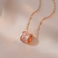 合金项链 高级感潮流百搭小蛮腰吊坠项链女气质小众轻奢冷淡风