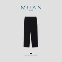 木岸MUAN：《超模法棍》“超模系列”定制宽松简约阔腿裤女MJ-F8208