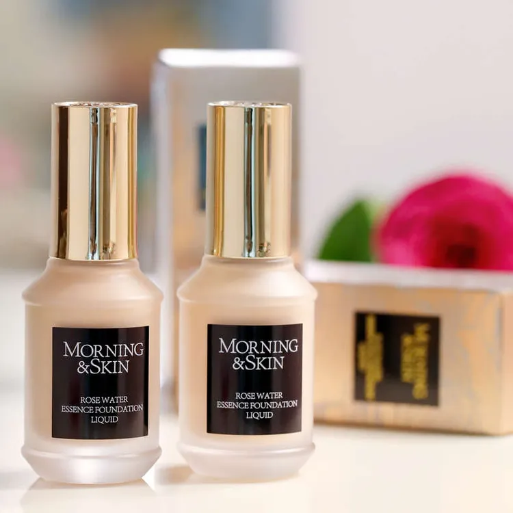 玫莉蔻玫瑰水漾精华粉底液遮瑕提亮保湿