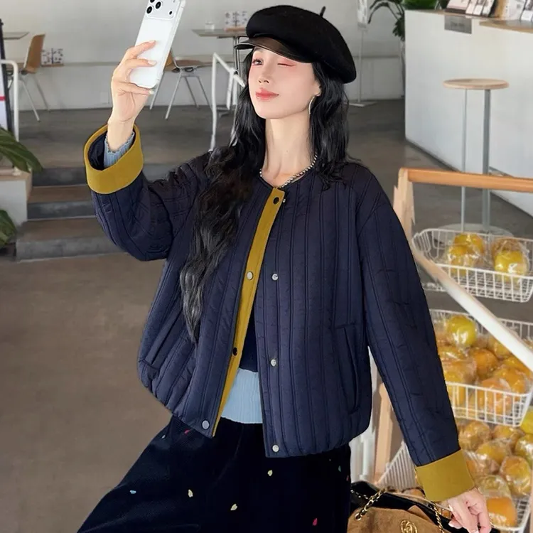 今年流行设计感棉服夹棉厚外套短款棉衣韩系高级感气质百搭 5829