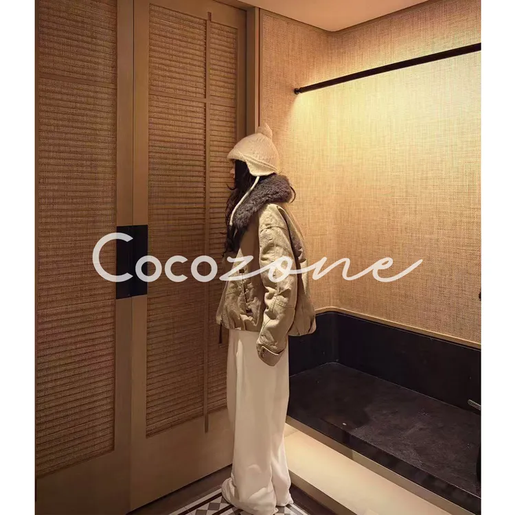 COCO ZONE 刘 一一 90鹅绒毛领拉链口袋鹅绒服 CD2A2753
