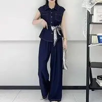 【套装】夏季高档两件套设计感时装女装服装9464[H]B