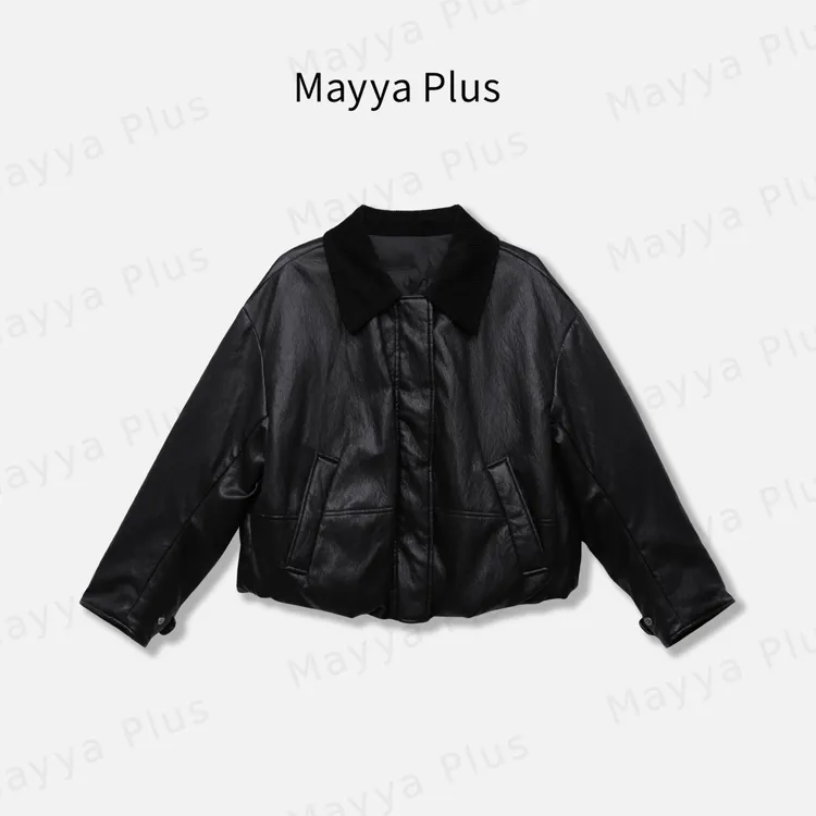 【暖力双核】Mayya Plus麦芽定制冬季双面穿流光风皮衣外套32546395