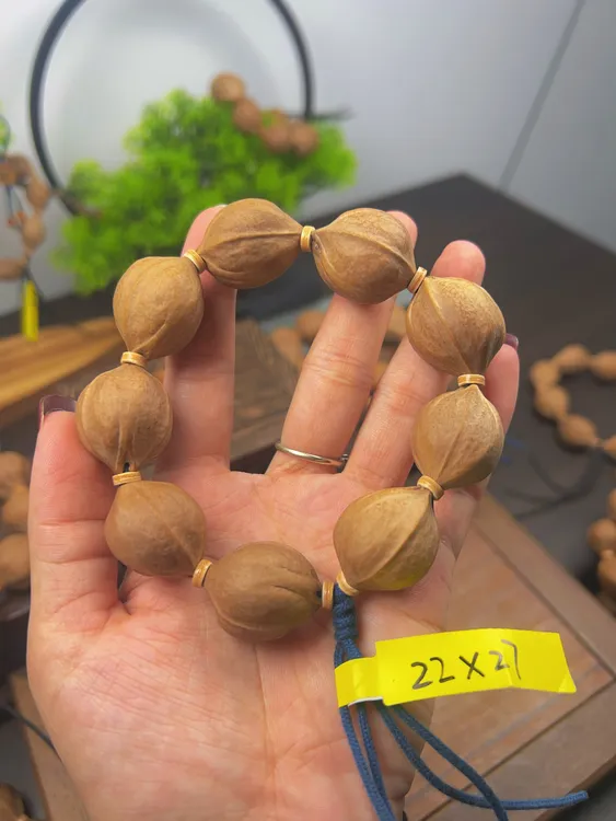 22-27尺寸梅林铁核原生态素串核手串