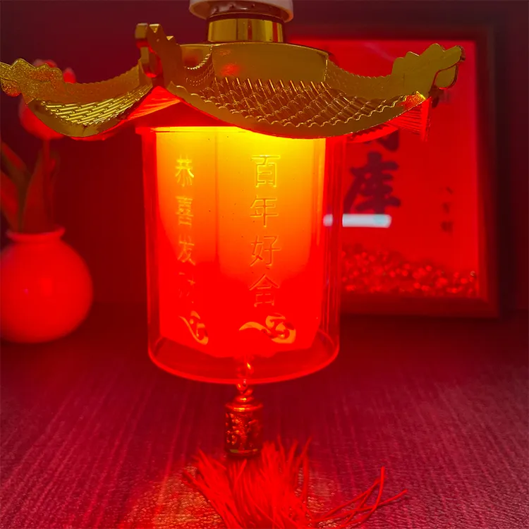 新款七彩福字灯笼春节过年大门乔迁之喜阳台装饰氛围灯6171