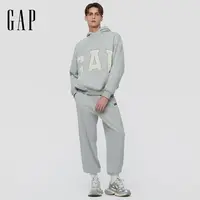 Gap男女装2025秋季新款 Logo印花抓绒宽松连帽衫卫衣DR 786945