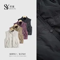 【仟娜】高颜值巨好看~简约洋气立领宽松休闲时尚马甲SY73MJ9692